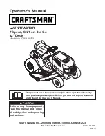 Предварительный просмотр 1 страницы Craftsman C459.60133 Operator'S Manual