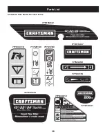 Предварительный просмотр 36 страницы Craftsman C459-62102 Operator'S Manual