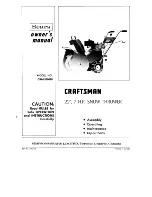 Preview for 1 page of Craftsman C944.526460 Owner'S Manual