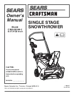 Предварительный просмотр 1 страницы Craftsman C950-52060-1 Owner'S Manual