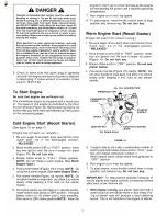 Предварительный просмотр 2 страницы Craftsman C950-52474-7 4 H.P. 21 Inch Owner'S Manual