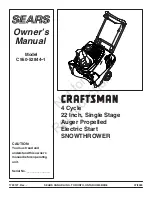 Craftsman C950-52844-1 Owner'S Manual preview