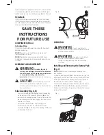 Preview for 9 page of Craftsman CMCBL720 Instruction Manual