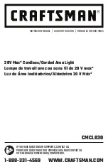 Предварительный просмотр 1 страницы Craftsman CMCL030 Instruction Manual