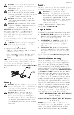 Предварительный просмотр 11 страницы Craftsman CMCL030 Instruction Manual
