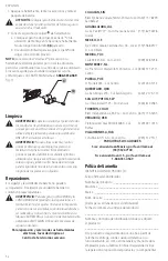 Предварительный просмотр 34 страницы Craftsman CMCL030 Instruction Manual