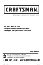 Craftsman CMCS4000 Manual preview