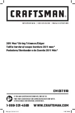 Craftsman CMCST910 Instruction Manual preview