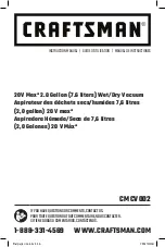 Preview for 1 page of Craftsman CMCV002 Instruction Manual