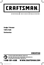 Craftsman CMEHT150 Instruction Manual preview