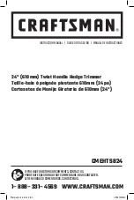 Craftsman CMEHTS824 Instruction Manual preview