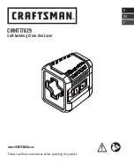 Preview for 1 page of Craftsman CMHT77629 User Manual