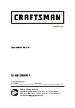 Preview for 1 page of Craftsman CMXBHBB17004 Instruction Manual