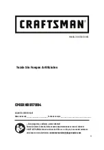Preview for 9 page of Craftsman CMXBHBB17004 Instruction Manual