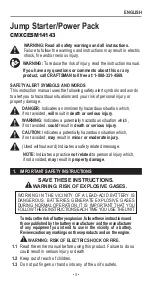 Preview for 3 page of Craftsman CMXCESM14143 Instruction Manual