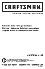 Preview for 1 page of Craftsman CMXCESM14144 Instruction Manual