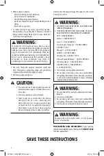 Preview for 4 page of Craftsman CMXEVBE176780 Instruction Manual