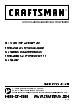 Preview for 1 page of Craftsman CMXEVCVVJH1211 Instruction Manual