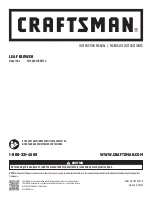 Craftsman CMXGAAM1085128 Instruction Manual preview