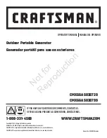 Craftsman CMXGGAS030729 Operator'S Manual preview