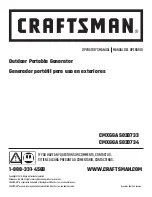 Preview for 1 page of Craftsman CMXGGAS030733 Operator'S Manual