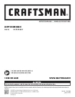 Предварительный просмотр 1 страницы Craftsman CMXGPAM1080053 Instruction Manual