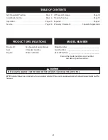 Preview for 2 page of Craftsman CMXGVAM1144036 Instruction Manual