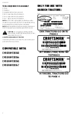 Preview for 4 page of Craftsman CMXGZBF7124441 Instruction Manual