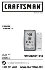 Preview for 1 page of Craftsman CMXWDCR01137 Instruction Manual
