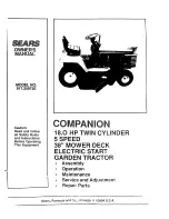 Craftsman Companion 917.259730 Owner'S Manual предпросмотр