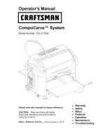 Craftsman CompuCarve 133.217540 Operator'S Manual preview