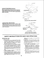 Preview for 40 page of Craftsman Contractor 113.29884 Owner'S Manual