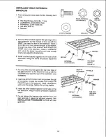 Preview for 20 page of Craftsman Contractor 113.299112 Owner'S Manual