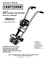 Предварительный просмотр 1 страницы Craftsman Craftsman 316.29262 Operator'S Manual