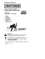 Craftsman CRAFTSMAN 358.350870 Operator'S Manual preview