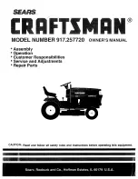 Craftsman Craftsman 917.257720 Owner'S Manual предпросмотр