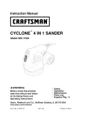 Craftsman CYCLONE 900.11684 Instruction Manual preview