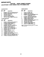 Preview for 49 page of Craftsman ELECTRIC START 42" MOWER AUTOMATIC LAWN TRACTOR 944.602951 Owner'S Manual