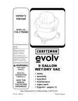 Craftsman evolv 113.175550 Owner'S Manual preview