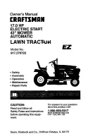 Craftsman EZ 917.270722 Owner'S Manual предпросмотр