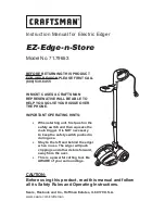 Preview for 1 page of Craftsman EZ.Edge.n.Store 71.79653 Instruction Manual