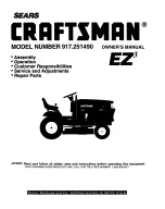 Craftsman EZ3 917.251490 Owner'S Manual preview