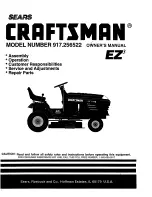 Craftsman EZ3 917.256522 Owner'S Manual preview