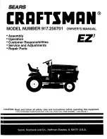 Craftsman EZ3 917.256701 Owner'S Manual preview