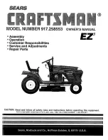 Preview for 1 page of Craftsman EZ3 917.258553 Owner'S Manual