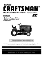 Craftsman EZ3 917.258590 Owner'S Manual предпросмотр