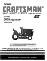 Craftsman EZ3 917.258960 Owner'S Manual preview