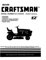 Craftsman EZ3 917.259340 Owner'S Manual предпросмотр