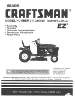 Craftsman EZ3 917.259556 Owner'S Manual preview