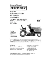 Preview for 1 page of Craftsman EZ3 917.270662 Owner'S Manual